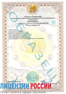Образец сертификата соответствия (приложение) Щёлкино Сертификат OHSAS 18001